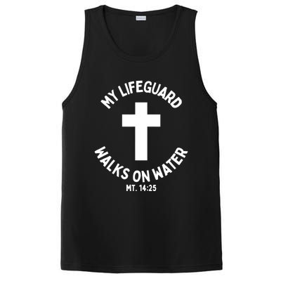 My Lifeguard Walks on Water Jesus Christ Christian Faith PosiCharge Competitor Tank