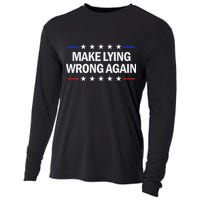 Make Lying Wrong Again Anti Trump Make Lying Wrong Again Cooling Performance Long Sleeve Crew