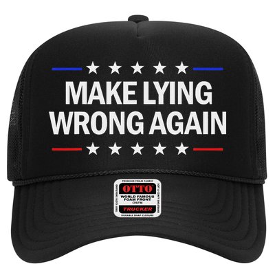 Make Lying Wrong Again Anti Trump Make Lying Wrong Again Trucker Hat