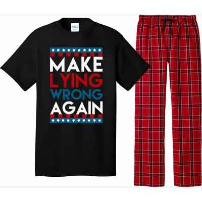 Make Lying Wrong Again Anti Donald Trump Offensive Political Pajama Set