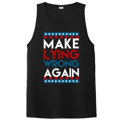 Make Lying Wrong Again Anti Donald Trump Offensive Political PosiCharge Competitor Tank