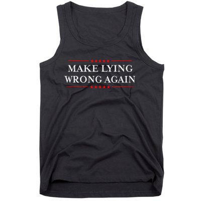 Make Lying Wrong Again Gift Resist Racism Tank Top