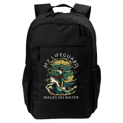 My Lifeguard Walks On Water Christian Faith In Jesus Backpack