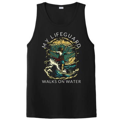 My Lifeguard Walks On Water Christian Faith In Jesus PosiCharge Competitor Tank