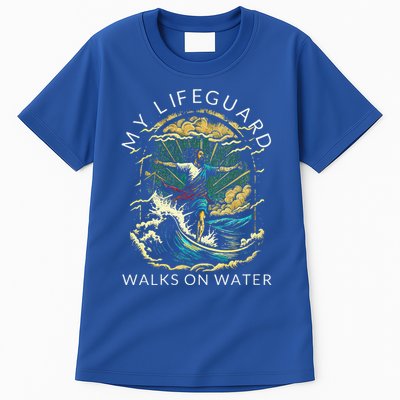 My Lifeguard Walks On Water Christian Faith In Jesus Tall T-Shirt