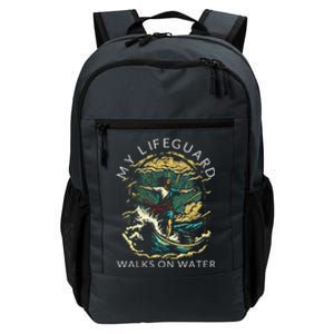 My Lifeguard Walks On Water Christian Faith In Jesus Daily Commute Backpack