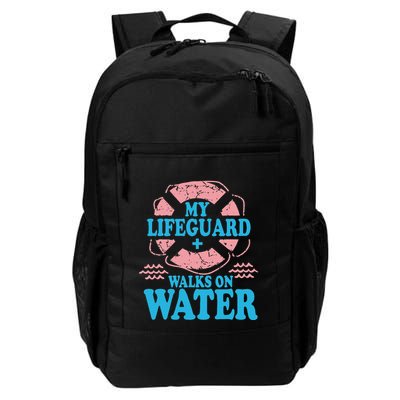 My Lifeguard Walks On Water Christian Jesus Backpack