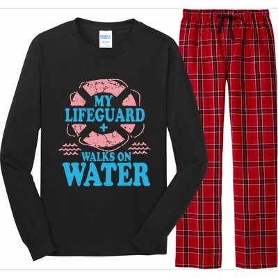 My Lifeguard Walks On Water Christian Jesus Long Sleeve Pajama Set