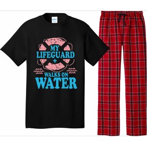 My Lifeguard Walks On Water Christian Jesus Pajama Set