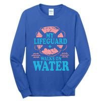 My Lifeguard Walks On Water Christian Jesus Tall Long Sleeve T-Shirt