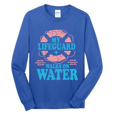 My Lifeguard Walks On Water Christian Jesus Tall Long Sleeve T-Shirt