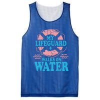 My Lifeguard Walks On Water Christian Jesus Mesh Reversible Basketball Jersey Tank