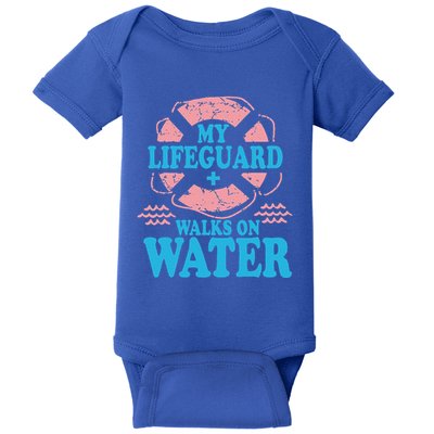 My Lifeguard Walks On Water Christian Jesus Baby Bodysuit