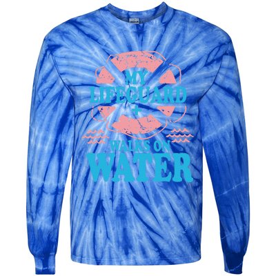 My Lifeguard Walks On Water Christian Jesus Tie-Dye Long Sleeve Shirt