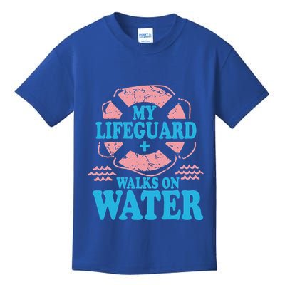My Lifeguard Walks On Water Christian Jesus Kids T-Shirt