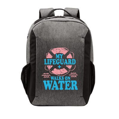 My Lifeguard Walks On Water Christian Jesus Vector Backpack