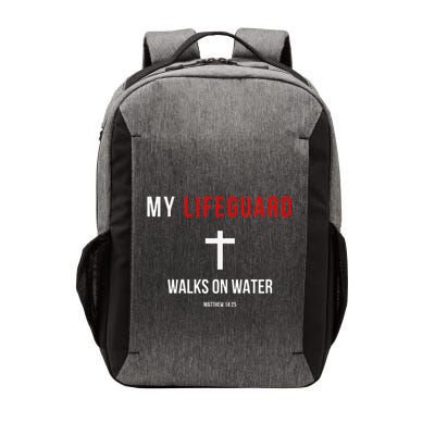 My Lifeguard Walks On Water Jesus Bible Christian Vector Backpack