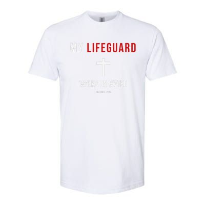 My Lifeguard Walks On Water Jesus Bible Christian Softstyle CVC T-Shirt