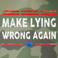 Make Lying Wrong Again Legacy Tie Dye Trucker Hat