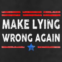 Make Lying Wrong Again Garment-Dyed Fleece Hoodie