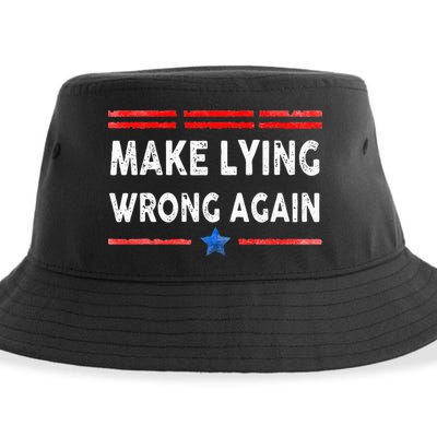 Make Lying Wrong Again Sustainable Bucket Hat