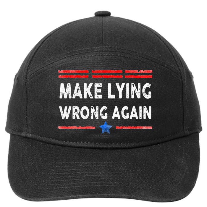 Make Lying Wrong Again 7-Panel Snapback Hat