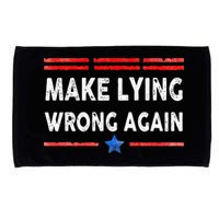 Make Lying Wrong Again Microfiber Hand Towel
