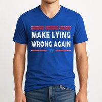 Make Lying Wrong Again V-Neck T-Shirt