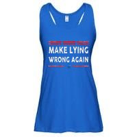 Make Lying Wrong Again Ladies Essential Flowy Tank