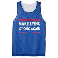 Make Lying Wrong Again Mesh Reversible Basketball Jersey Tank