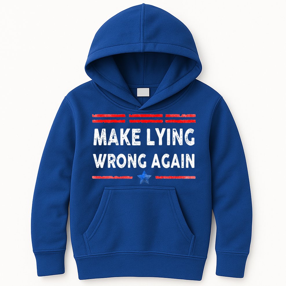 Make Lying Wrong Again Kids Hoodie
