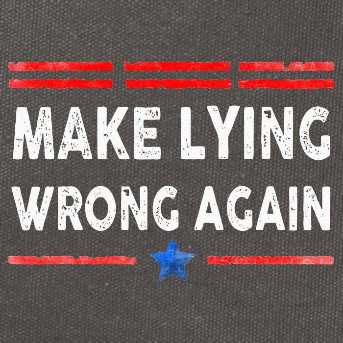 Make Lying Wrong Again Cotton Canvas Backpack