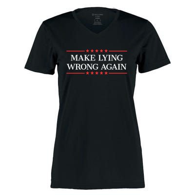 Make Lying Wrong Again Cute Gift Women's Momentum V-Neck T-Shirt