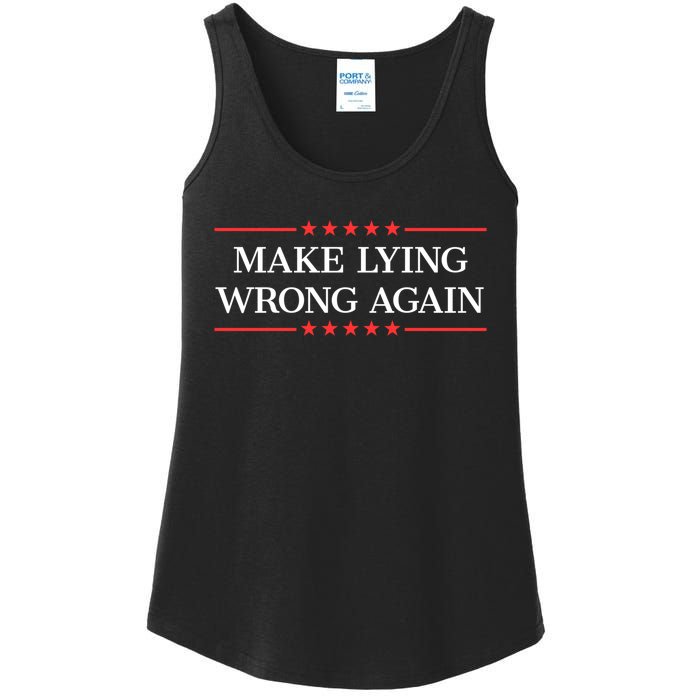 Make Lying Wrong Again Cute Gift Ladies Essential Tank