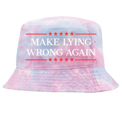 Make Lying Wrong Again Cute Gift Tie-Dyed Bucket Hat