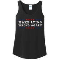 Make Lying Wrong Again Anti Trump Ladies Essential Tank