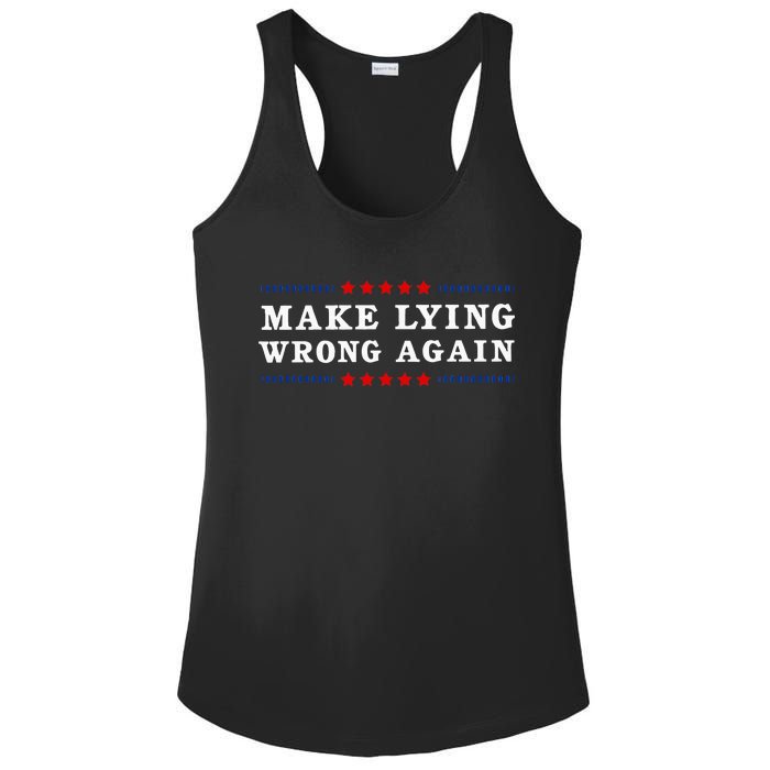 Make Lying Wrong Again Anti Trump Ladies PosiCharge Competitor Racerback Tank