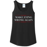 Make Lying Wrong Again Gift Resist Racism Anti Trump Ladies Essential Tank