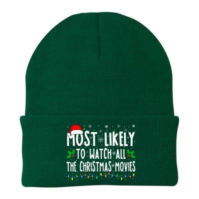 Most Likely Watch All The Christmas Movies Matching Xmas Knit Cap Winter Beanie