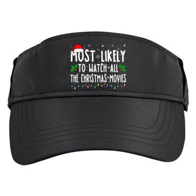 Most Likely Watch All The Christmas Movies Matching Xmas Adult Drive Performance Visor