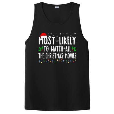 Most Likely Watch All The Christmas Movies Matching Xmas PosiCharge Competitor Tank