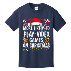 Most Likely Xmas Gaming Party Video Game Kids T-Shirt