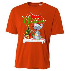 Mouse Lover Xmas Decorations Santa Mouse Christmas Gift Cooling Performance Crew T-Shirt