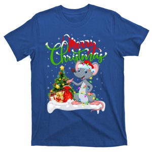 Mouse Lover Xmas Decorations Santa Mouse Christmas Gift T-Shirt