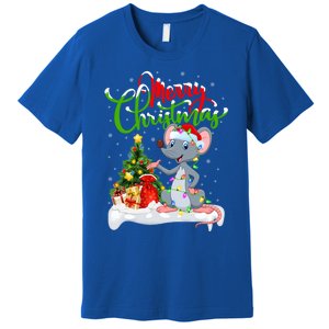 Mouse Lover Xmas Decorations Santa Mouse Christmas Gift Premium T-Shirt