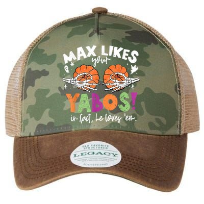 Max Likes Your Yabos In Fact Funny Pumpkin Halloween Scary Legacy Tie Dye Trucker Hat