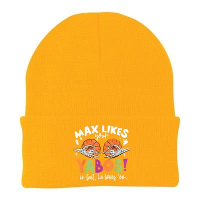 Max Likes Your Yabos In Fact Funny Pumpkin Halloween Scary Knit Cap Winter Beanie