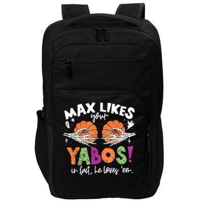 Max Likes Your Yabos In Fact Funny Pumpkin Halloween Scary Impact Tech Backpack