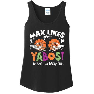 Max Likes Your Yabos In Fact Funny Pumpkin Halloween Scary Ladies Essential Tank