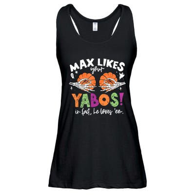 Max Likes Your Yabos In Fact Funny Pumpkin Halloween Scary Ladies Essential Flowy Tank